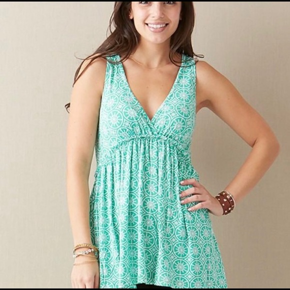 Matilda Jane Whippy Parade Sprees Green tunic tank